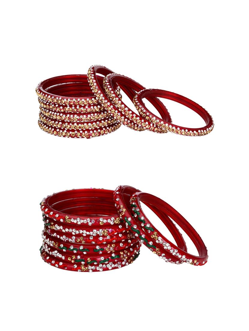 multi colored glass bangle combo - 14159165 - Zoom Image - 0