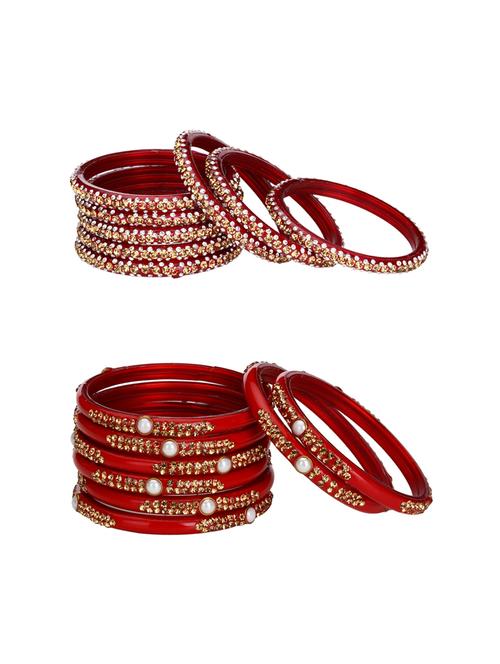 multi colored glass bangle combo - 14159166 -  Standard Image - 0