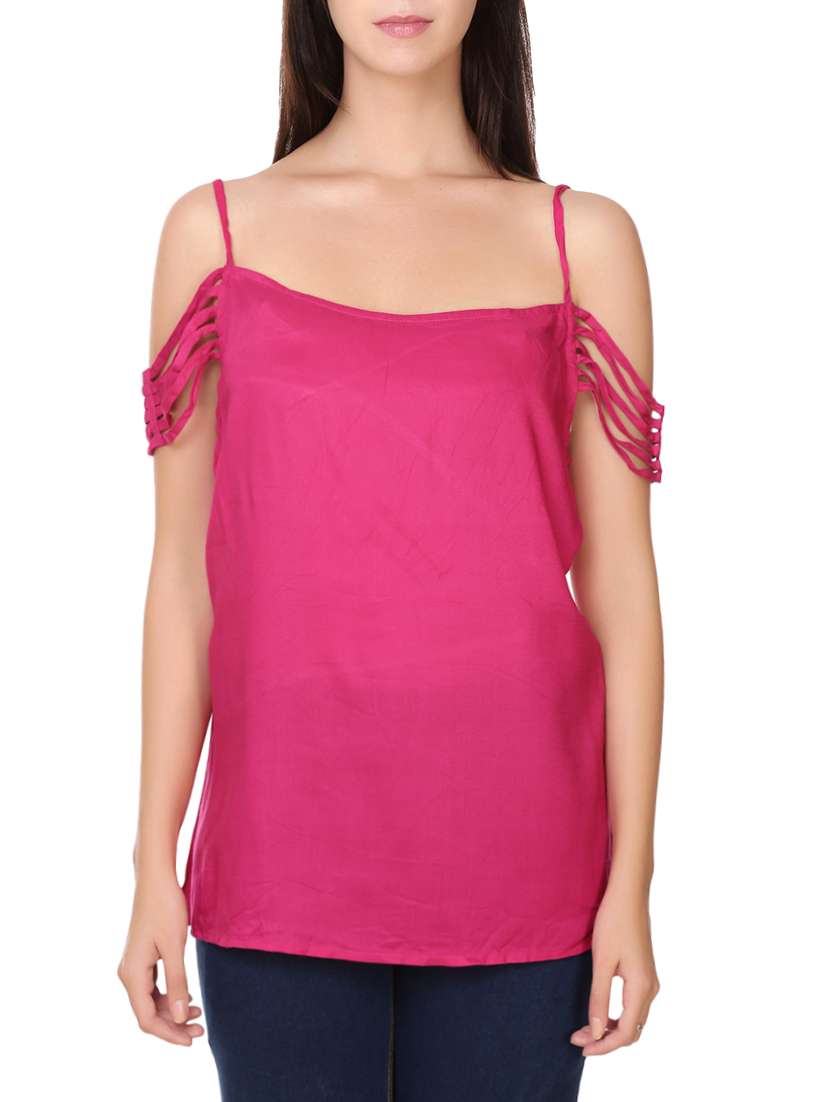 pink cotton cami top