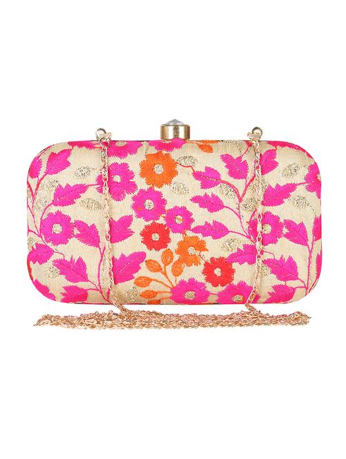 pink metal  clutch - 14170568 -  Standard Image - 0