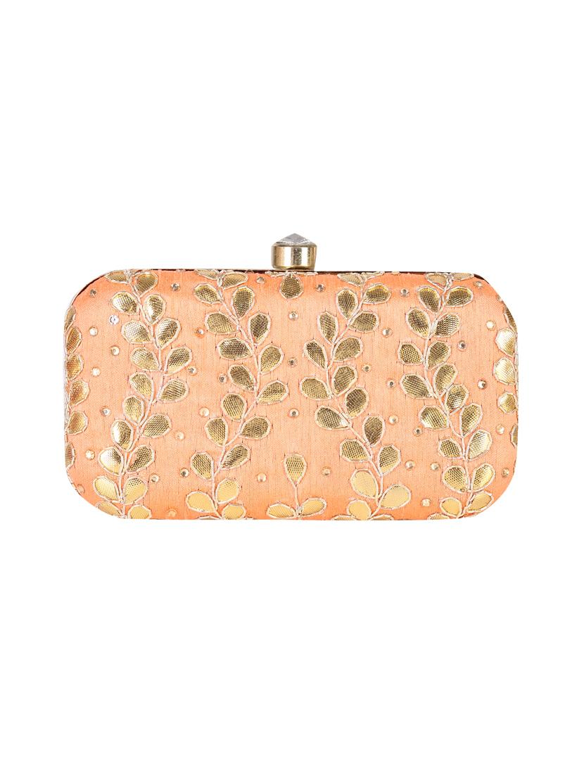 orange metal clutch - 14170570 - Standard Image - 3