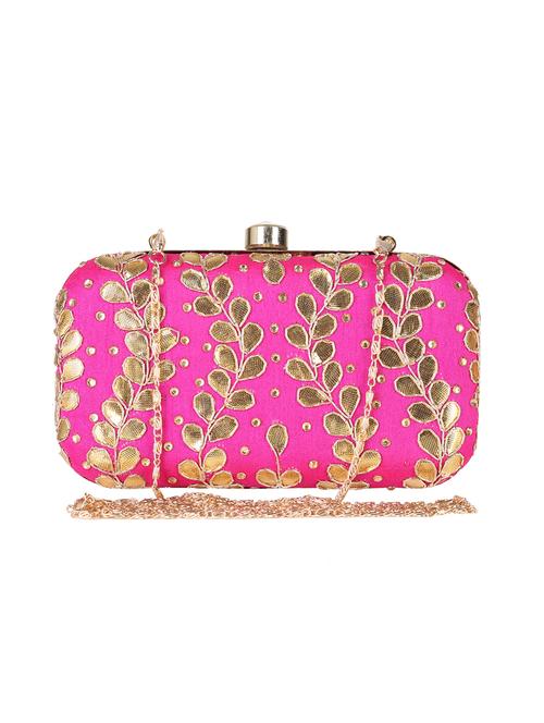 pink metal  clutch - 14170573 -  Standard Image - 0