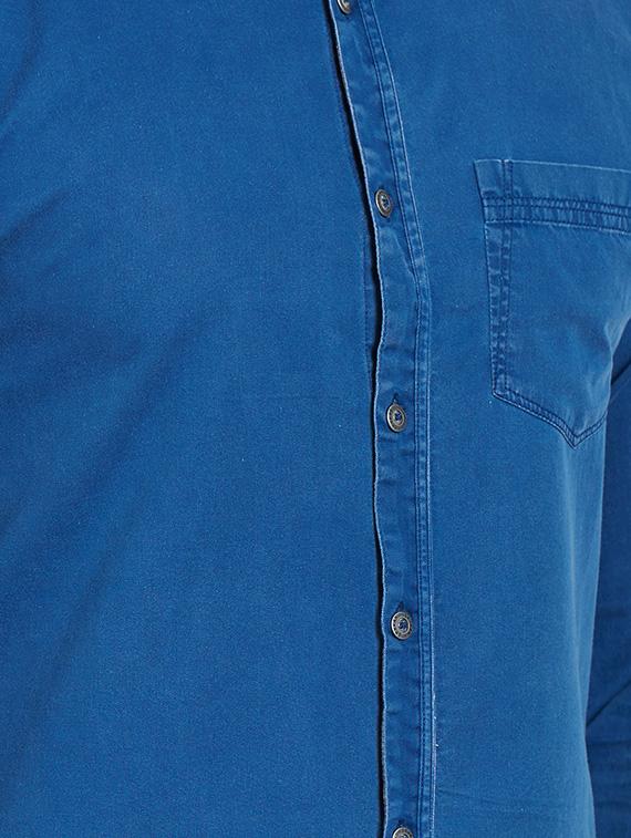 blue cotton casual shirt - 14181532 - Standard Image - 3