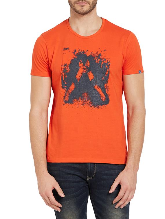orange cotton t-shirt - 14181640 -  Zoom Image - 0