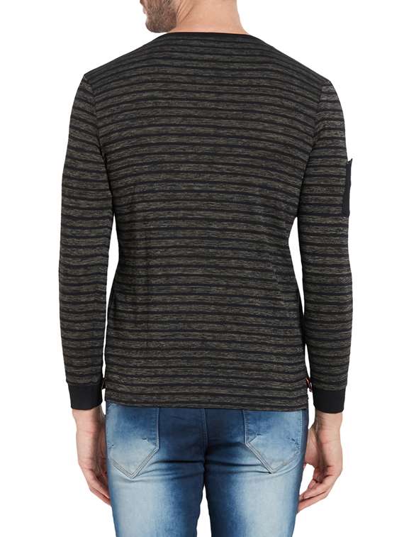 grey cotton striped t-shirt - 14181644 -  Standard Image - 3