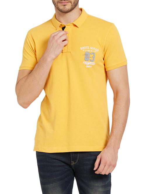 yellow cotton t-shirt - 14181677 - Standard Image - 0