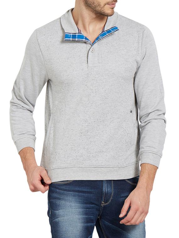 grey cotton t-shirt - 14181687 -  Zoom Image - 0