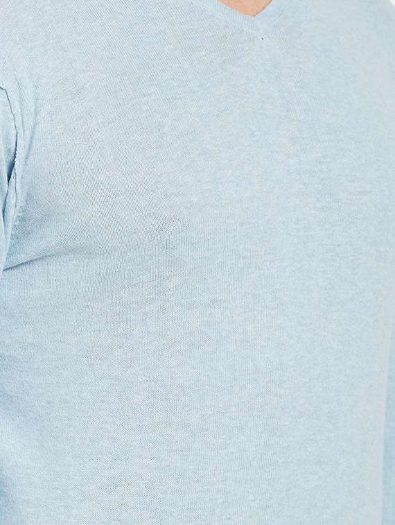 blue solid  t-shirt - 14181691 -  Standard Image - 3