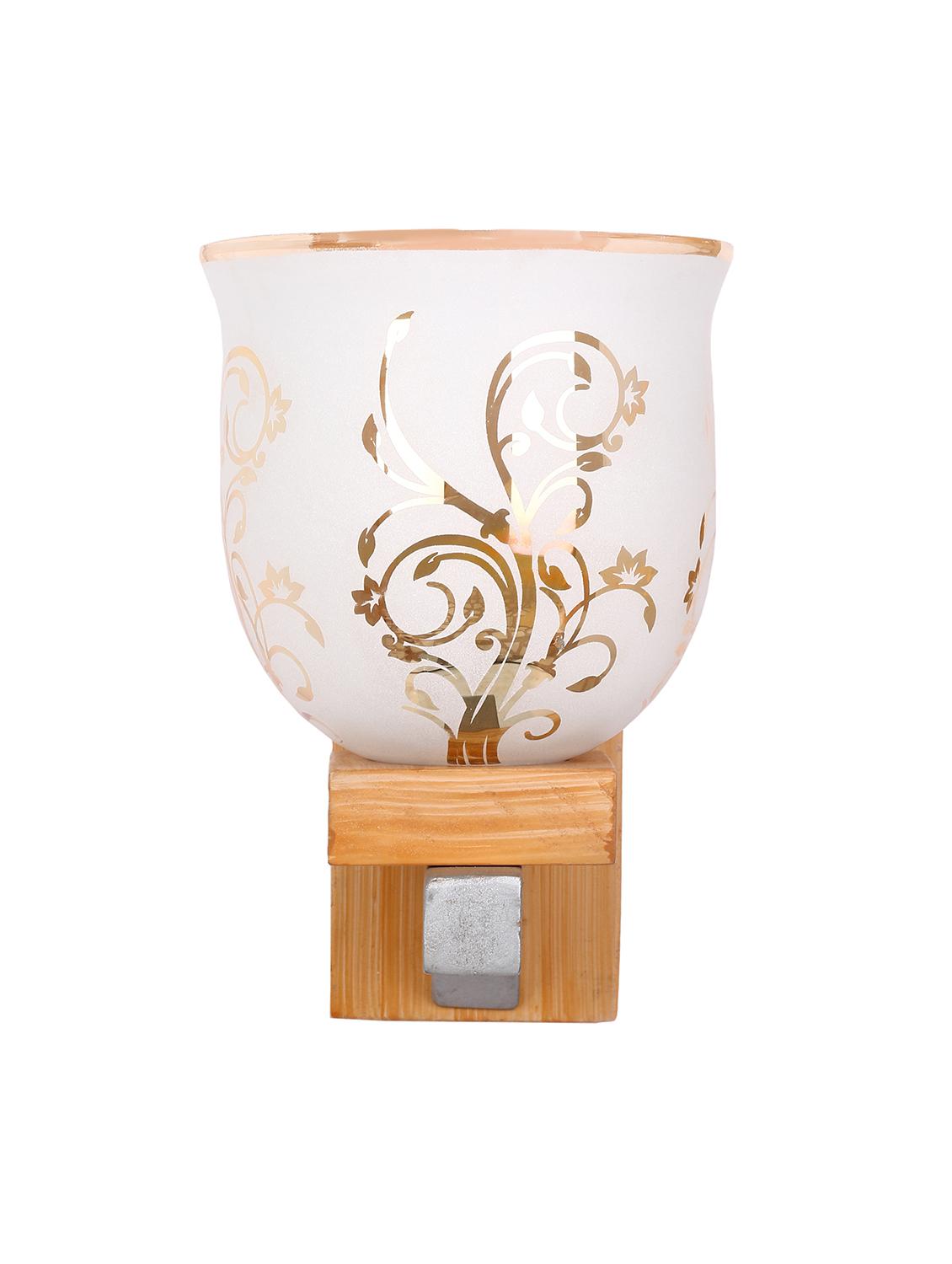 somil vintage glass wall lamp (hand decorative with golden design) set of 4 a35 - 14184942 - Standard Image - 3