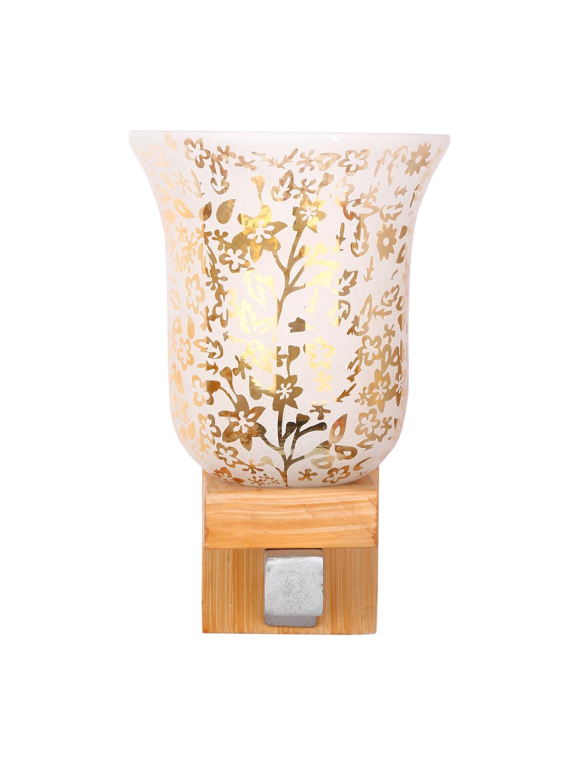 somil vintage glass wall lamp (hand decorative with golden design) set of 4 a36 - 14184943 - Standard Image - 3