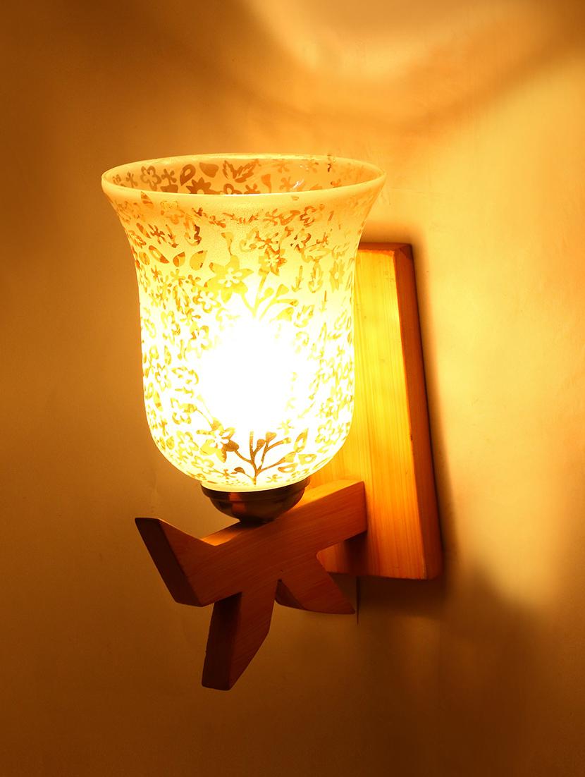 somil vintage glass wall lamp (hand decorative with golden design) set of 4 a41 - 14184948 - Zoom Image - 0