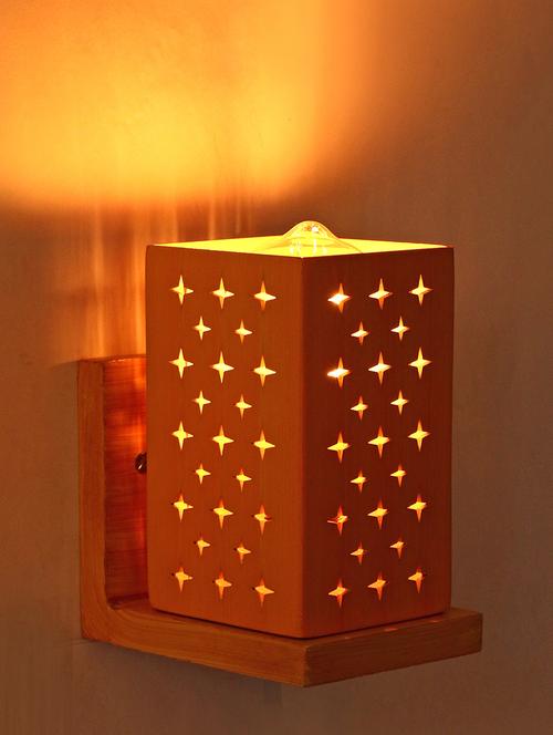 somil designer wooden wall lamp (set of 2)- aa28 - 14184953 - Standard Image - 0