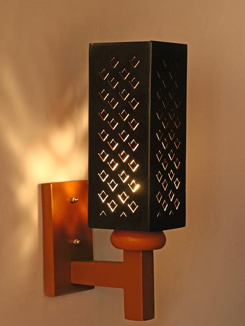 somil designer wooden wall lamp (set of 2)- aa31 - 14184956 -  Standard Image - 0