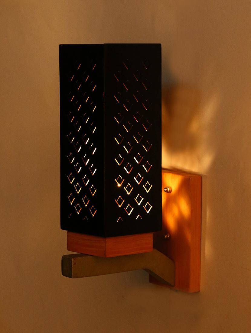 somil designer wooden wall lamp (set of 2)- aa35 - 14184960 -  Zoom Image - 0