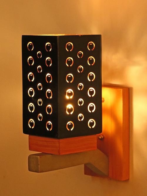 somil designer wooden wall lamp (set of 2)- aa36 - 14184961 -  Standard Image - 0