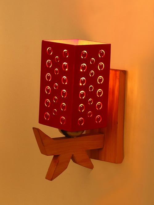 somil designer wooden wall lamp (set of 2)- aa46 - 14184971 -  Standard Image - 0