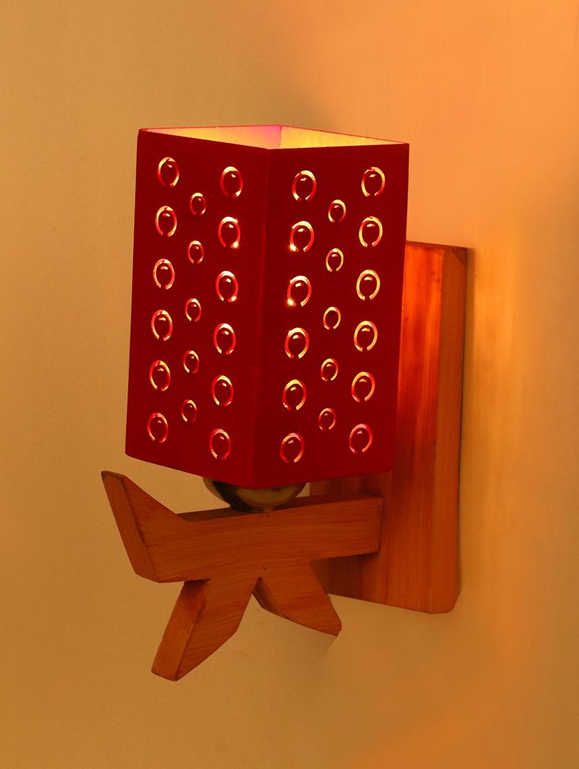 somil designer wooden wall lamp (set of 4)- aa70 - 14184995 -  Zoom Image - 0