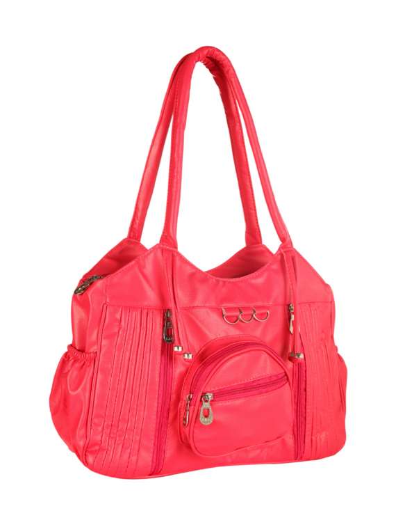 pink leatherette  regular handbag - 14209394 -  Standard Image - 3