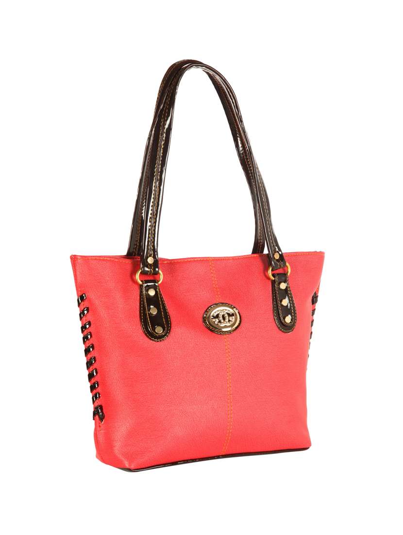 pink leatherette  regular handbag - 14209407 -  Standard Image - 3