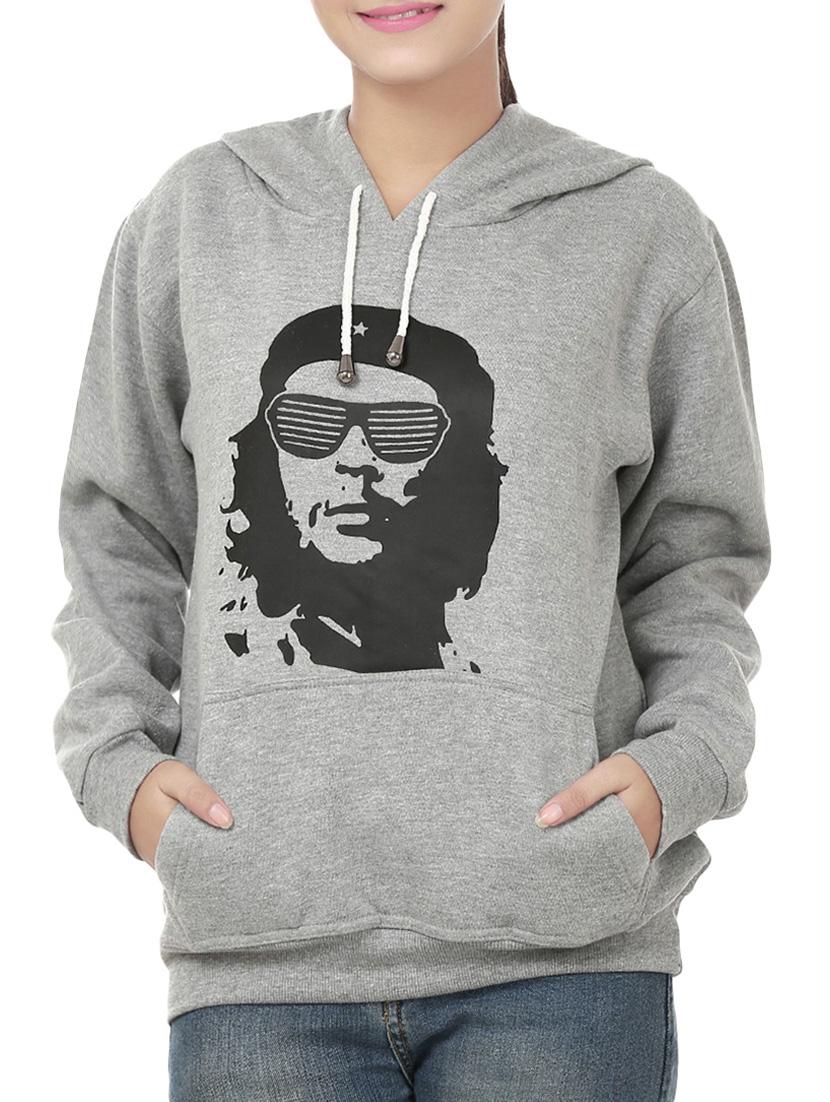 women's front print sweatshirt