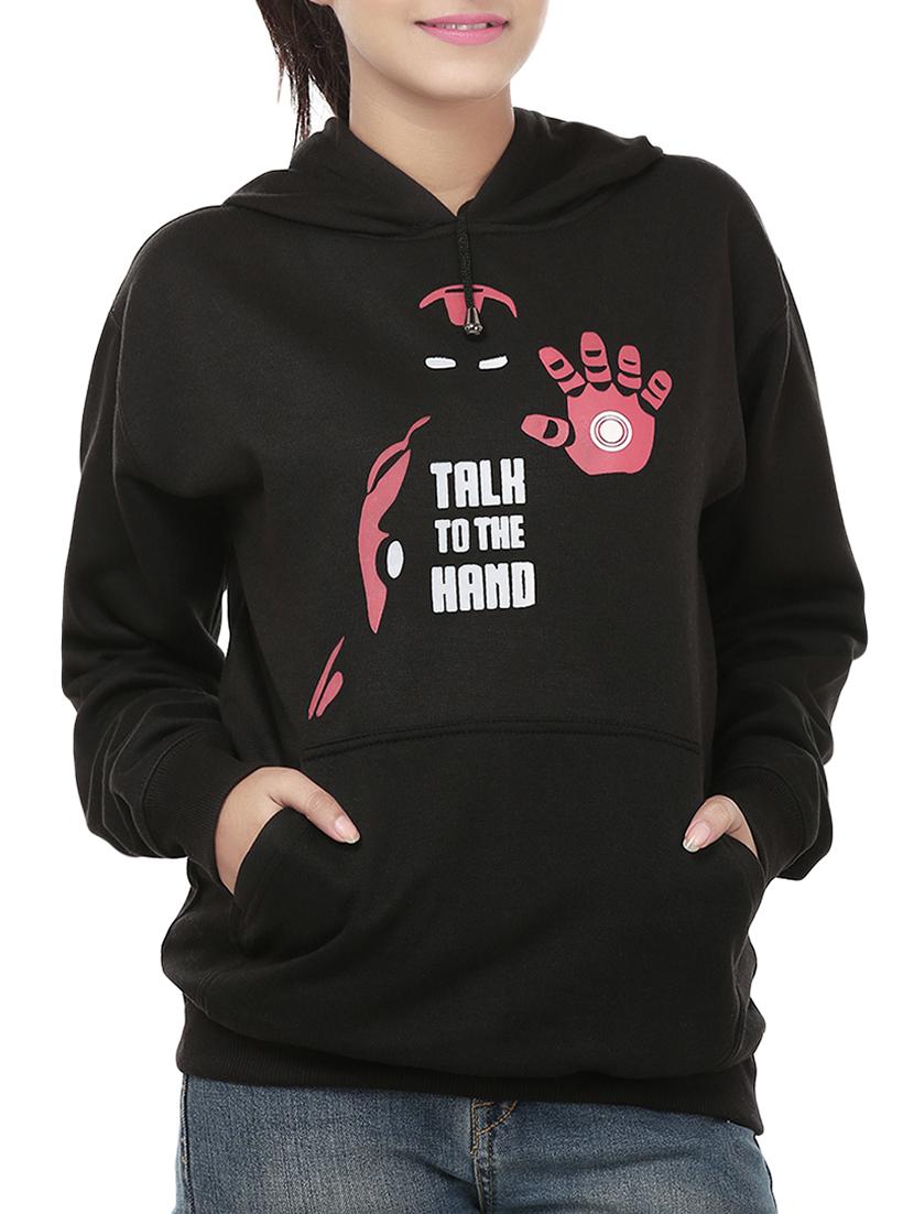 women's front print sweatshirt