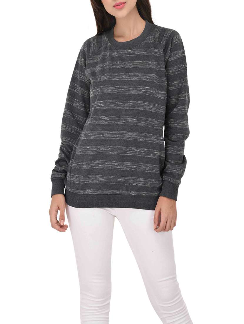 women's striped sweatshirt