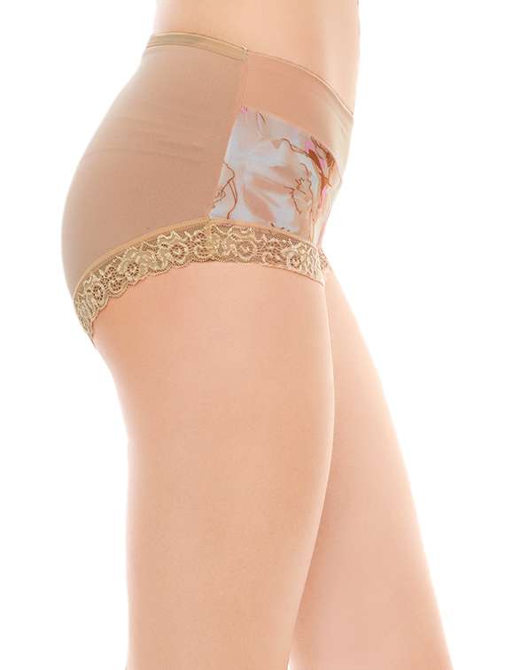 set of 3 multicolored printed nylon panties - 14214517 -  Standard Image - 5