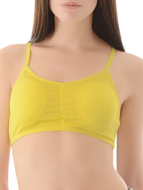 yellow nylon lette bra - 14214580 - Zoom Image - 0