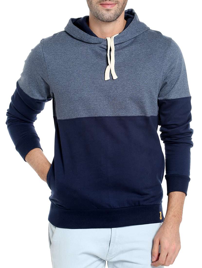 mens color block sweatshirt