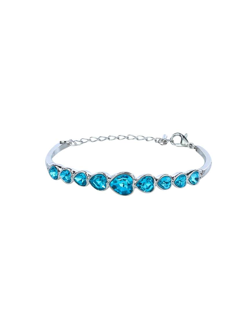 blue metal bracelet