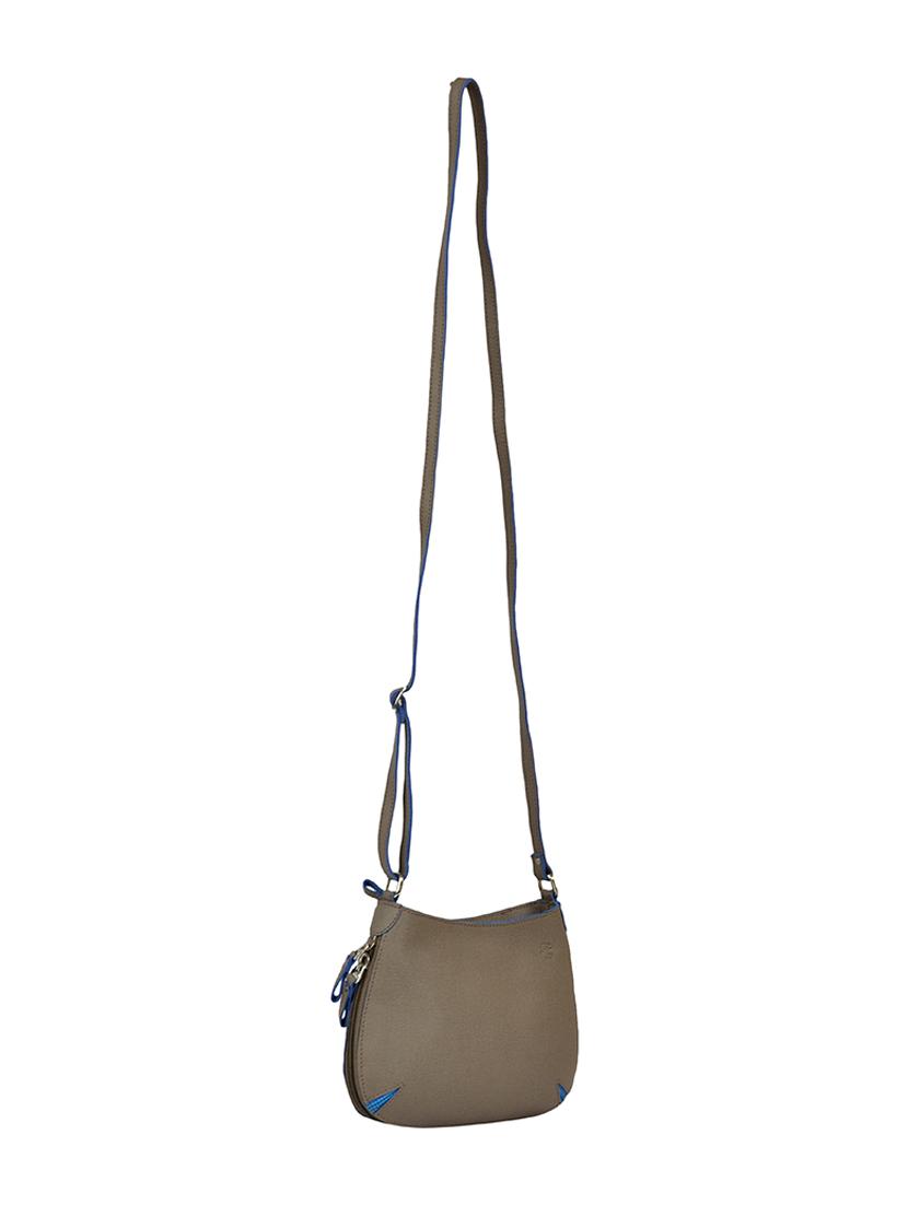 grey solid regular sling bag - 14225117 - Standard Image - 3