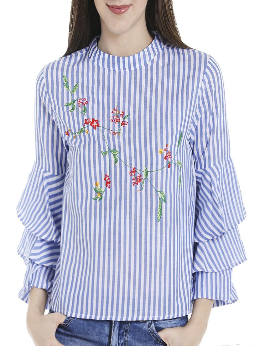 light blue cotton top - 14227291 -  Zoom Image - 0