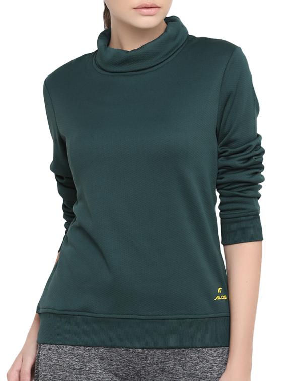 green turtle neck sweatshirt - 14234119 - Zoom Image - 0