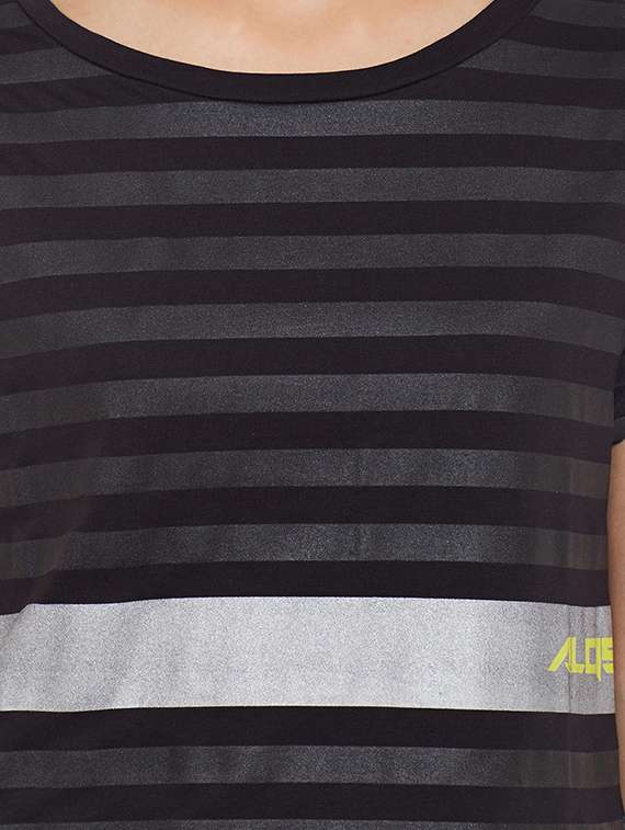 black cotton blend top - 14235016 -  Standard Image - 3