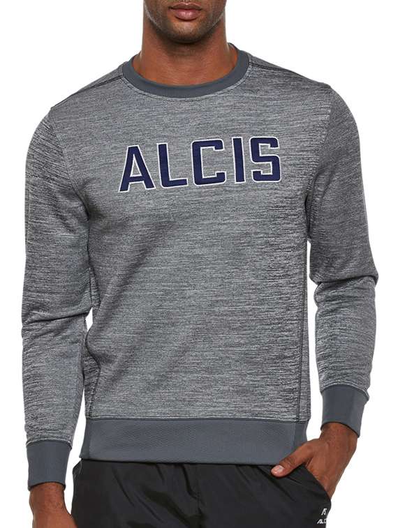 grey polyester sweatshirt