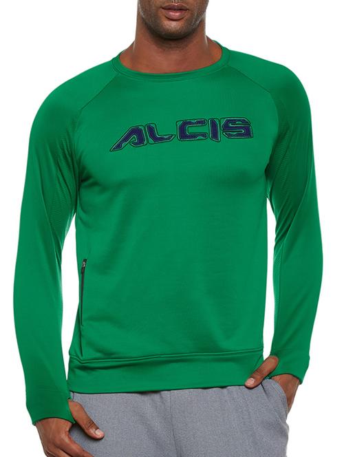 green polyester sweatshirt - 14235252 -  Standard Image - 0