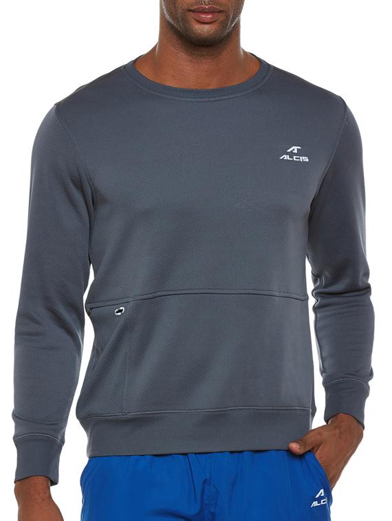 grey polyester sweatshirt - 14235271 -  Zoom Image - 0
