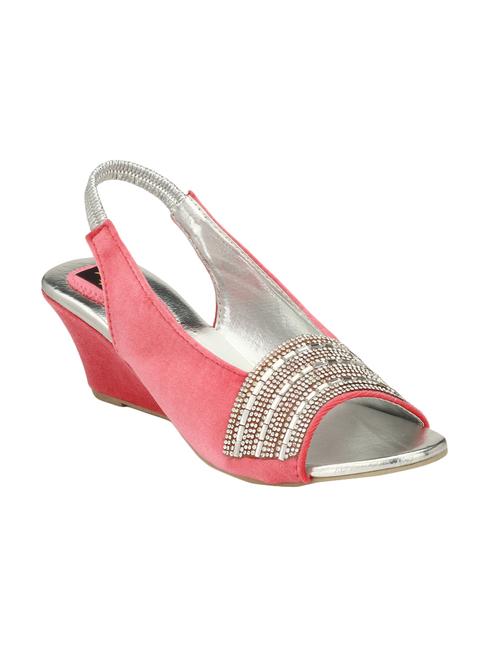 pink back strap wedge - 14236145 - Standard Image - 0