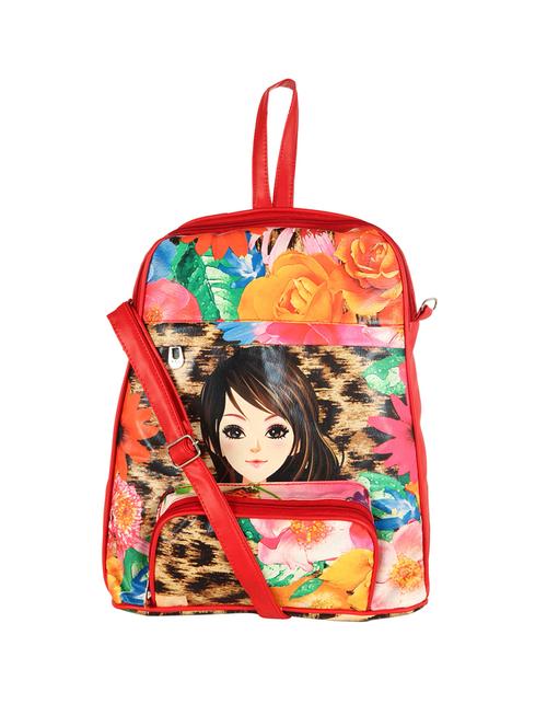 multi colored leatherette backpack - 14236334 - Standard Image - 0