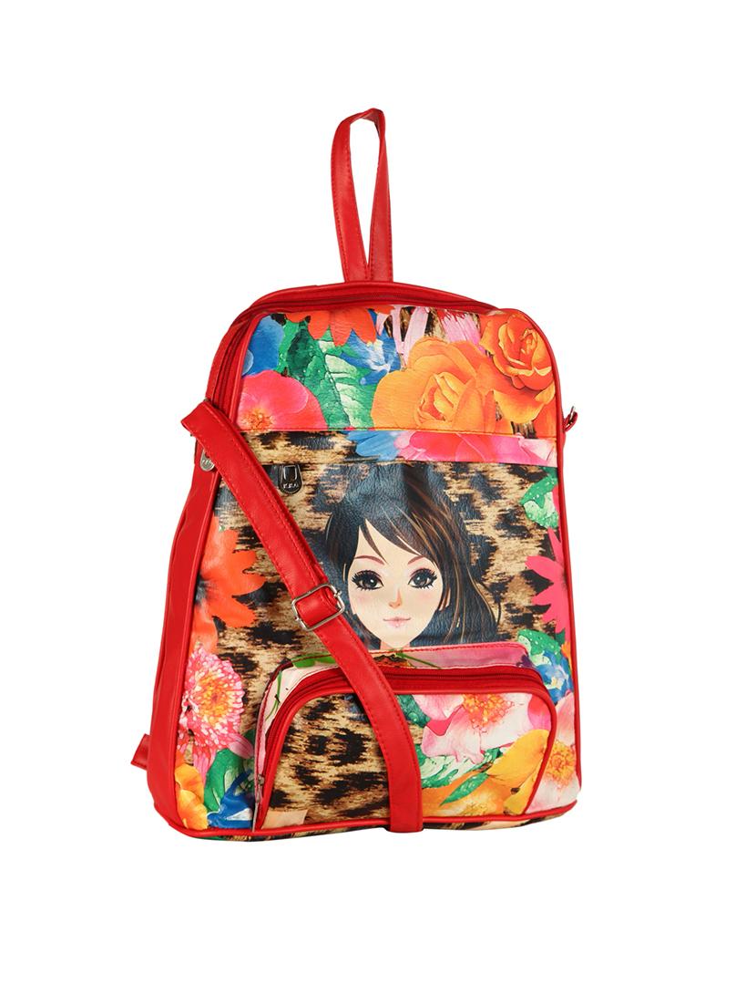 multi colored leatherette backpack - 14236334 - Standard Image - 3