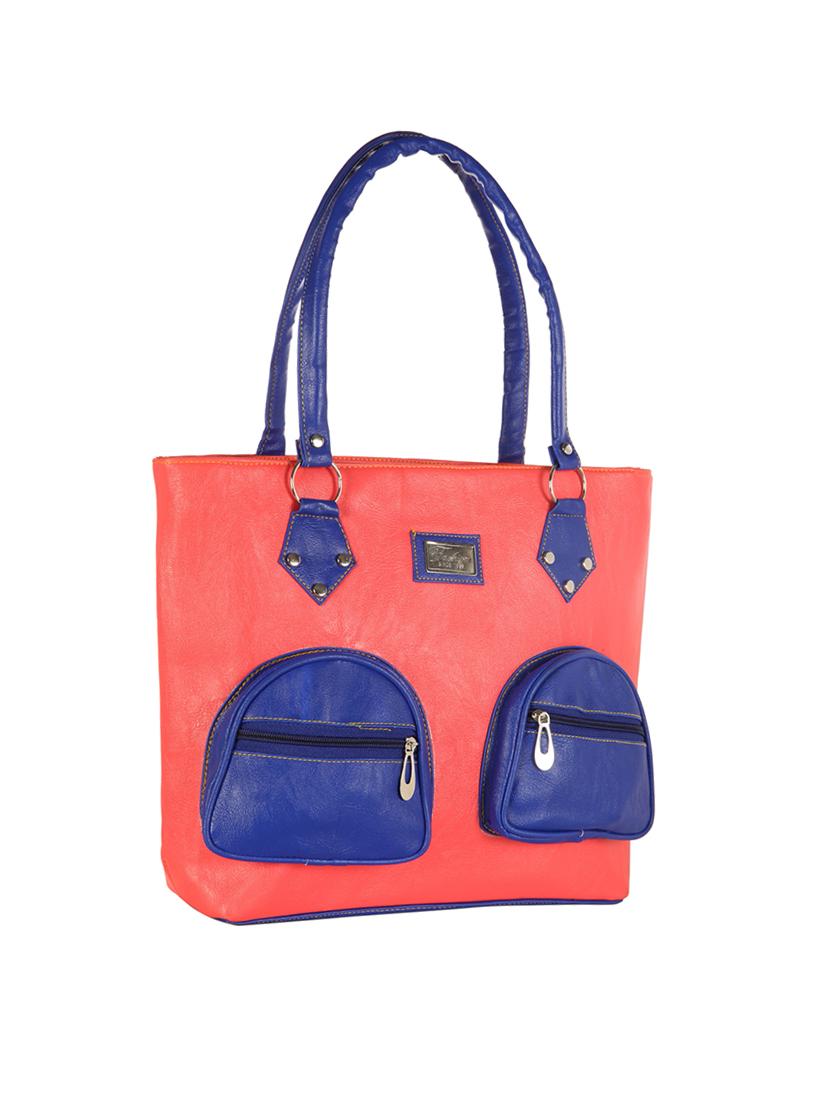 pink leatherette regular handbag - 14236433 - Standard Image - 3