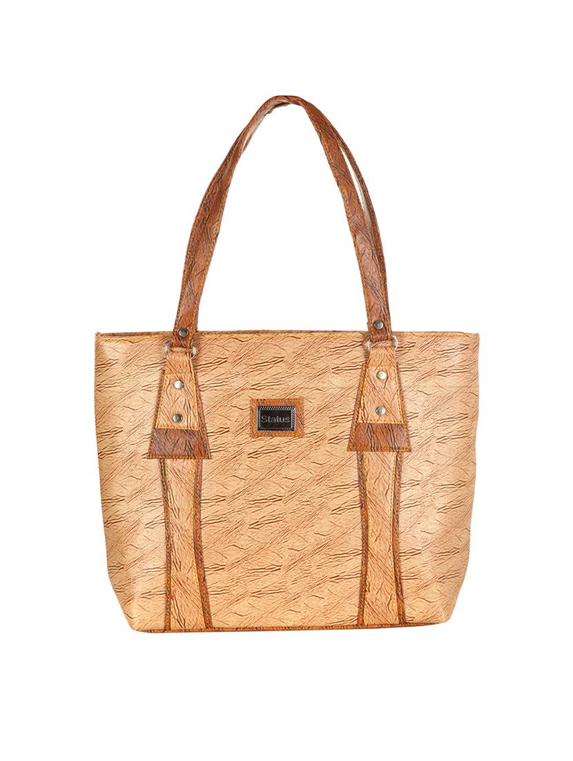 beige leatherette handbag - 14236441 - Zoom Image - 0