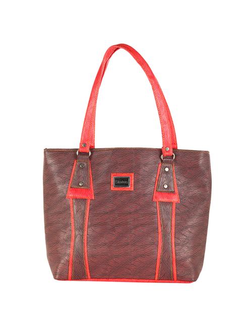 multi colored leatherette regular handbag - 14236444 - Standard Image - 0