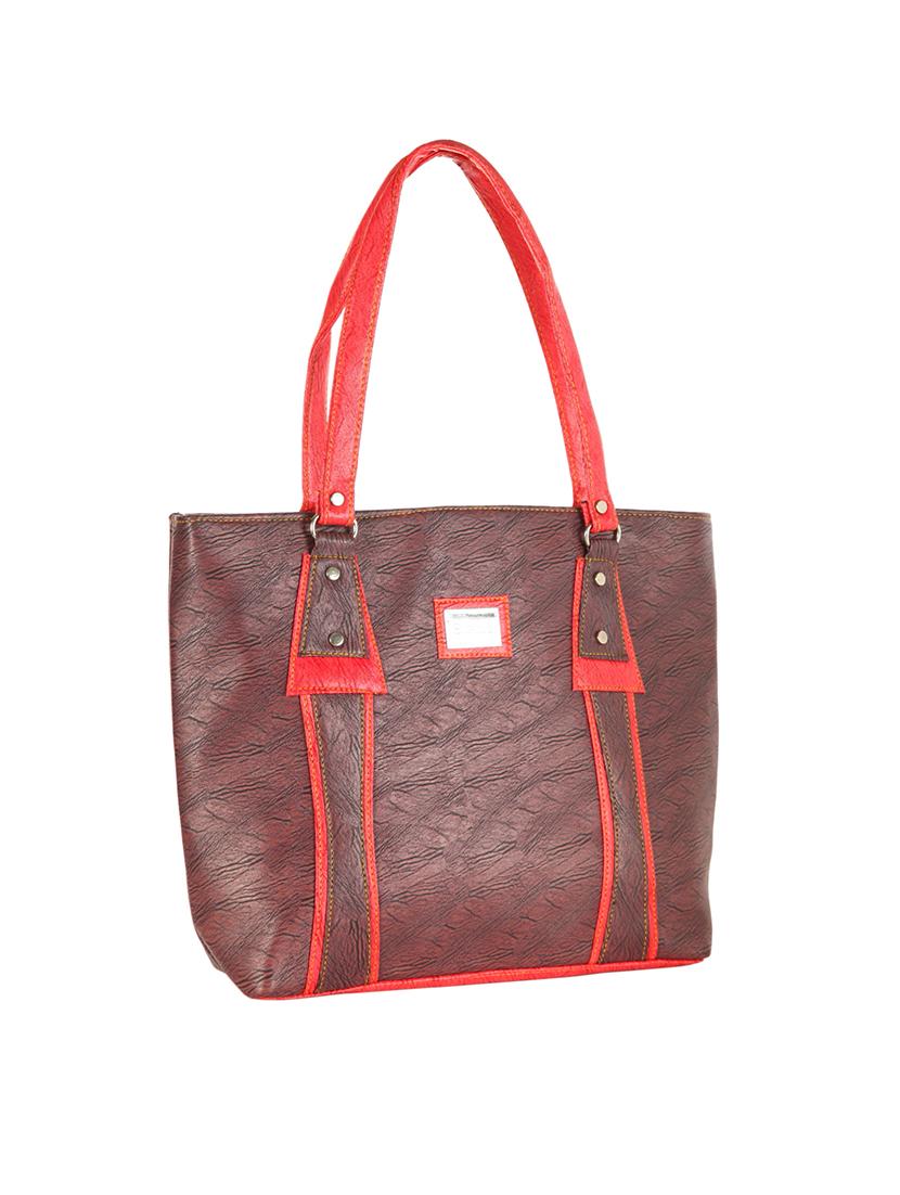 multi colored leatherette regular handbag - 14236444 - Standard Image - 3