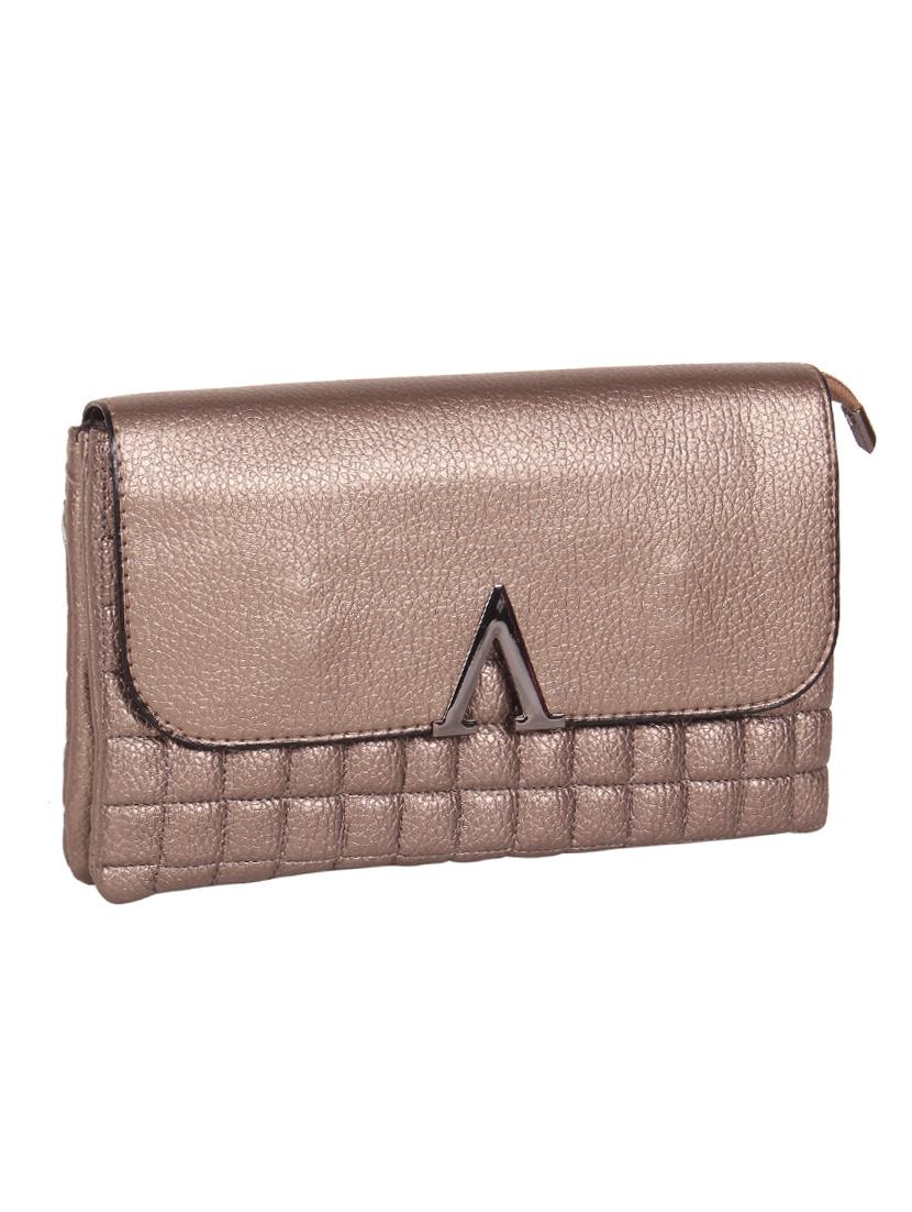 gold canvas regular clutch - 14236888 - Standard Image - 3