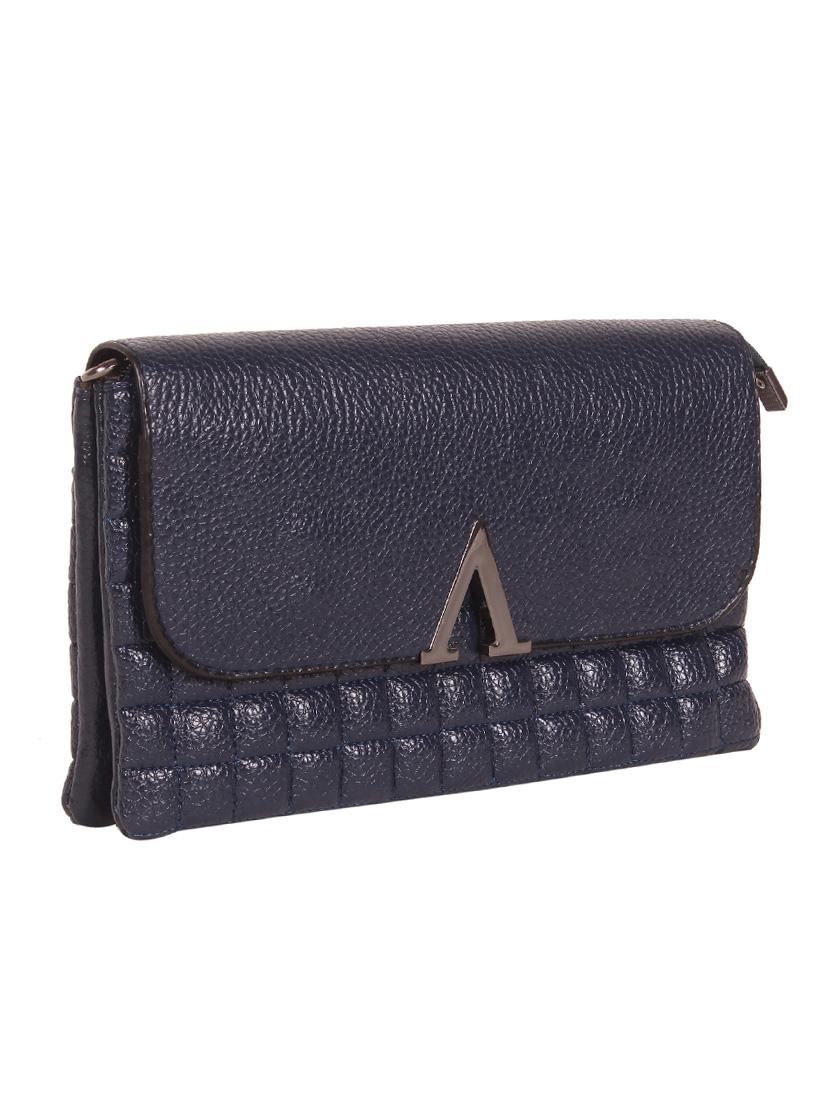 blue canvas regular clutch - 14236890 - Standard Image - 3