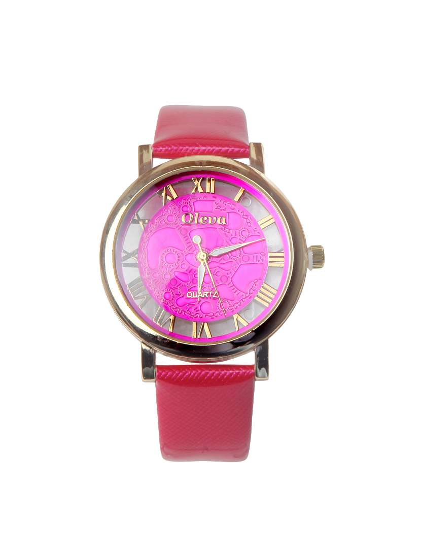oleva women's leather watch oplw-10