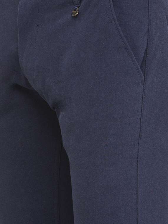 navy blue cotton chinos - 14238706 - Standard Image - 3