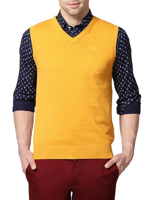 yellow cotton sweater - 14240370 - Standard Image - 0