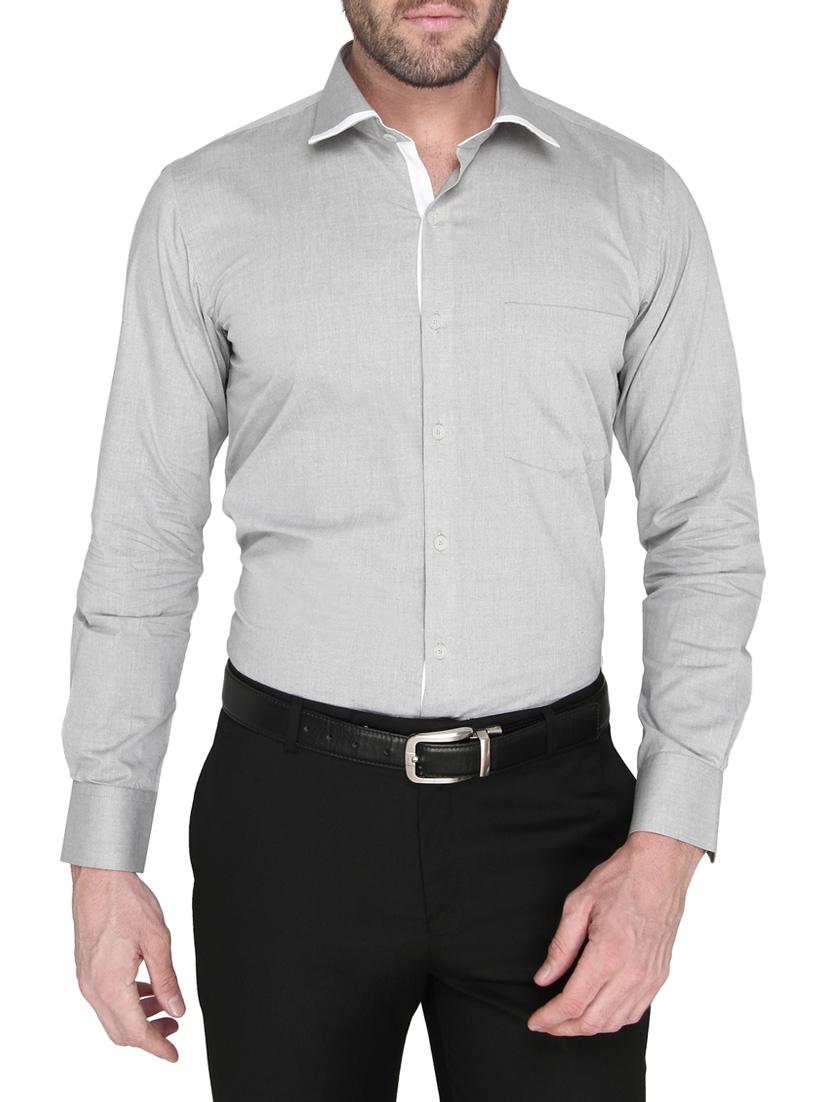 grey cotton formal shirt - 14247916 - Zoom Image - 0